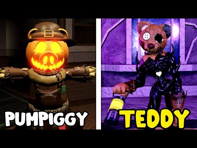 TEDDY & PUMPIGGY SKINS! (How to Unlock) in PIGGY: BRANCHED REALITIES!