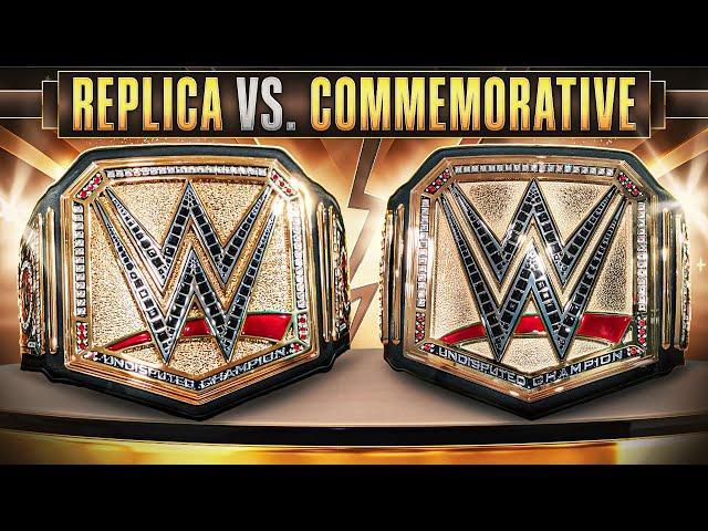 WWE Undisputed Universal Championship Replica Belt vs Commemorative Title Belt