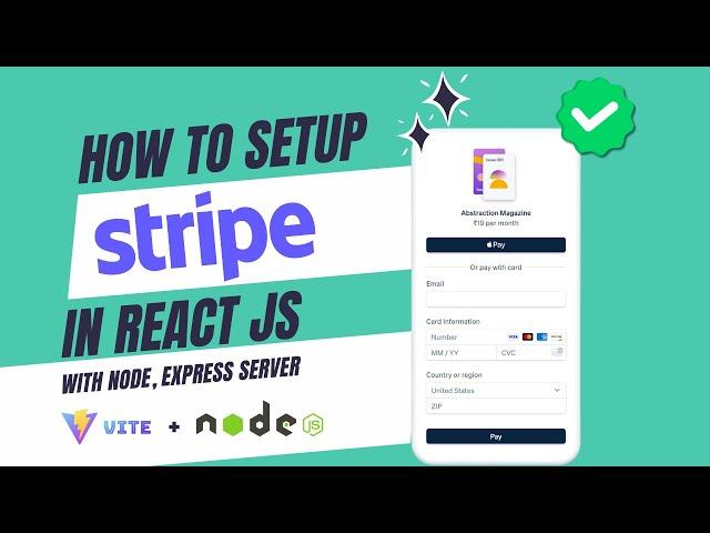 Stripe Payment Gateway Integration in React JS