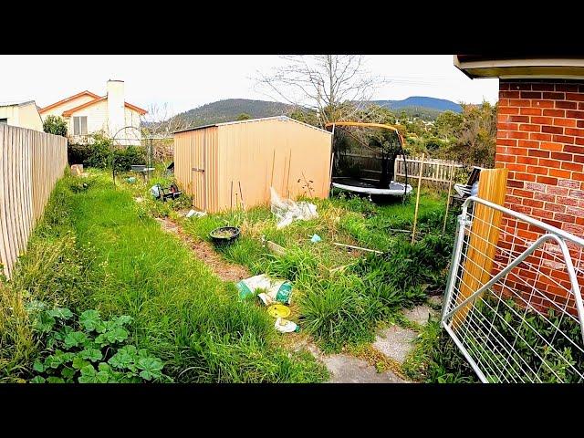 You won't Believe what was Hidden under this Crazy Mess | Garden Clean Up