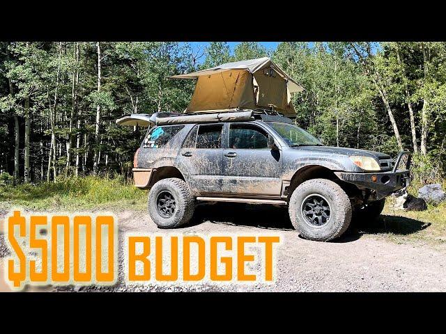 $5k Budget Built Toyota 4Runner Overland Rig Walk Through