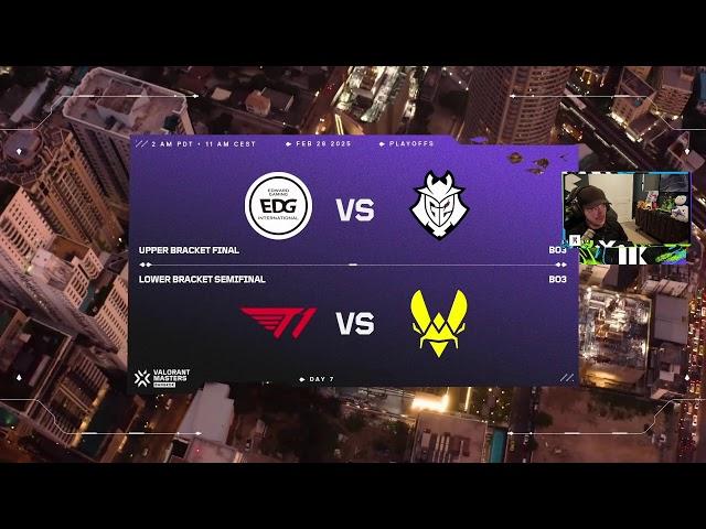 [DROPS ON] T1 vs EDG - G2 vs VIT - VCT Masters Bangkok PLAYOFFS Day6 #MastersCostream