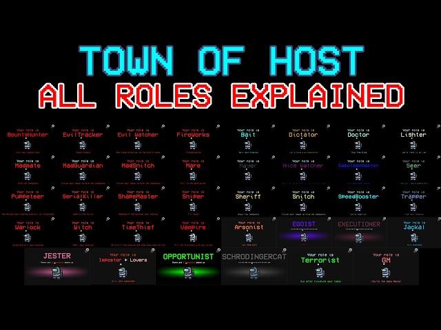 Among Us Town of Host || ALL ROLES EXPLAINED