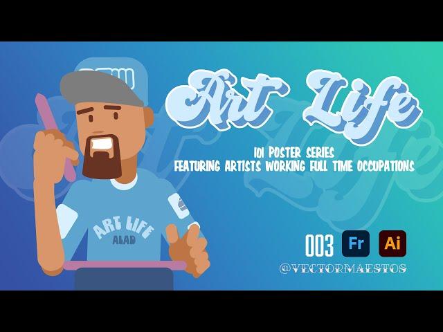 The MC, Art Life 101 Poster Series - Vector Art with Adobe Fresco and Illustrator on iPad