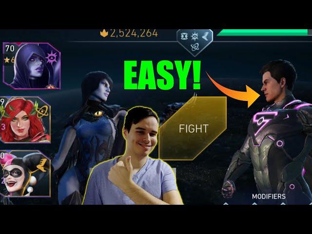 This Team Destroys Final Boss Collector Of Worlds Superman Injustice 2 Mobile