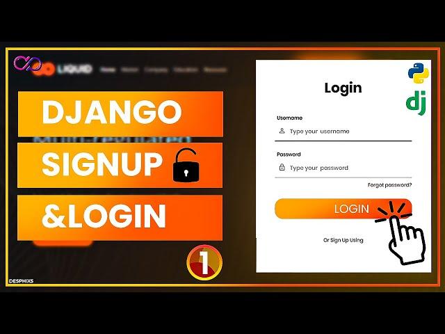 Django Login and Registration with Database | Login, Logout and User Authentication | 1/2 |