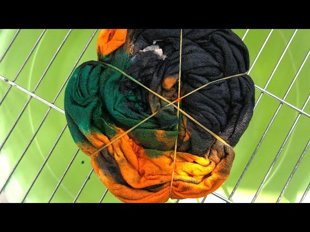 How to tie-dye a black fabric | step by step tutorial