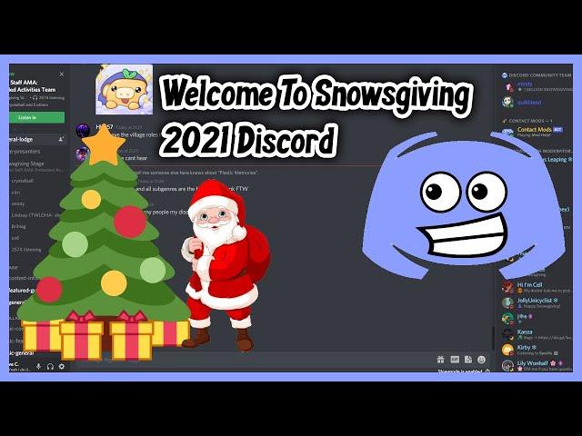 Welcome To Snowsgiving 2021 Discord Server