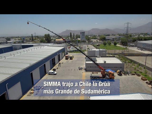 Simma trae a Chile la Grúa Palfinger más grande en Sudamérica PK 135.002