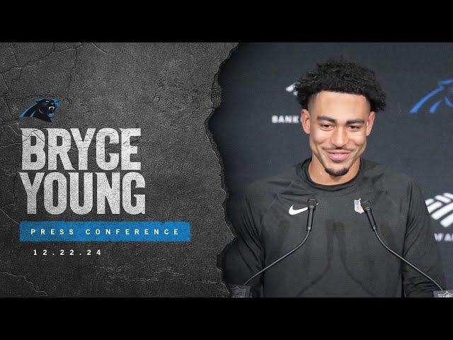 Bryce Young speaks after Panthers 36-30 win over Arizona