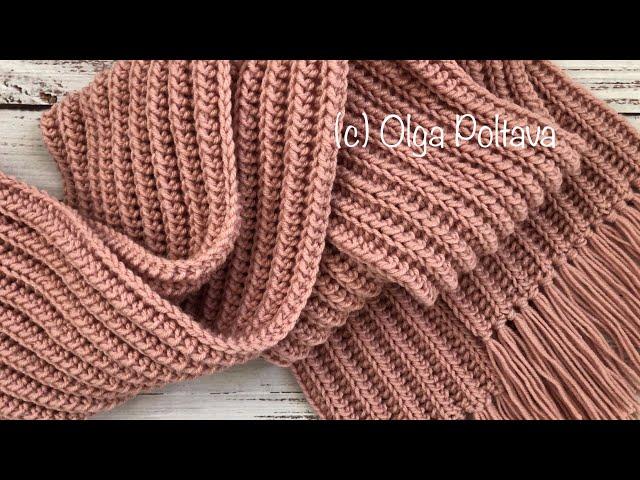 EASY crochet scarf for BEGINNERS! Crochet Video Tutorial