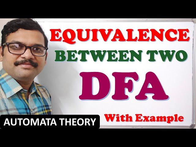 EQUIVALENCE BETWEEN TWO DFA IN AUTOMATA THEORY || EQUIVALENCE BETWEEN TWO FSM'S || TOC