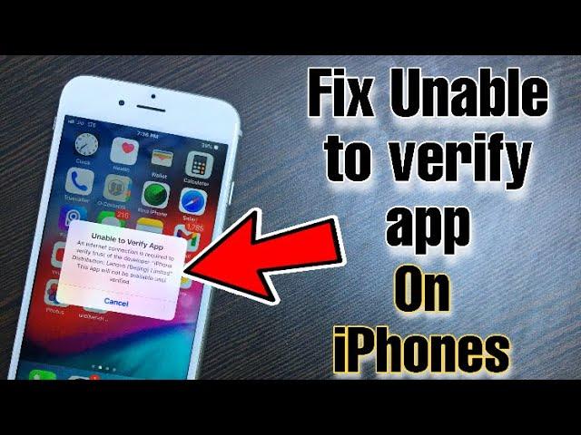 How To FIX Unable To Verify App