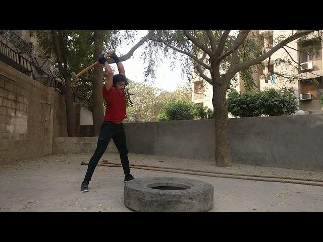 Raj suryavanshi training with hammer