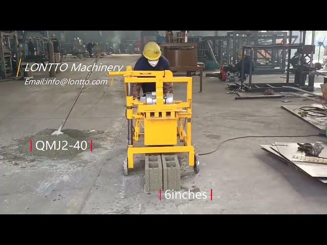 Small Mobile Concrete Block Making Machine - Perfect for On-Site Production! - LONTTO