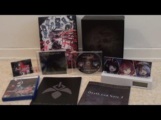 Death end re;Quest Code Z - Death end Box unboxing - ASMR