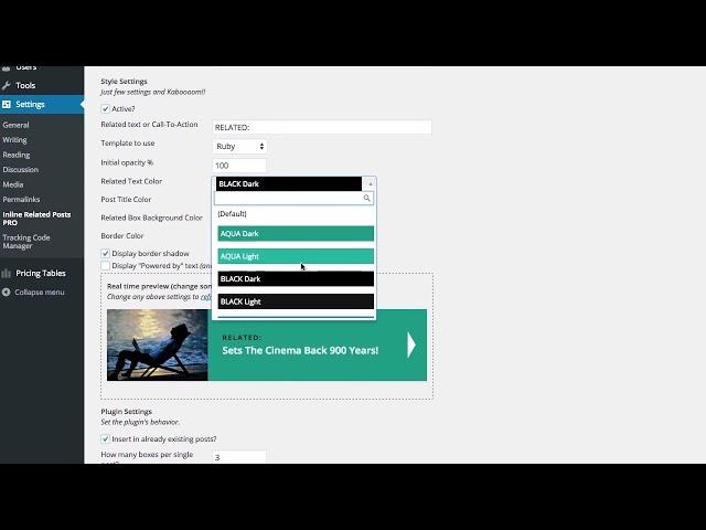 Inline Related Posts Wordpress Plugin