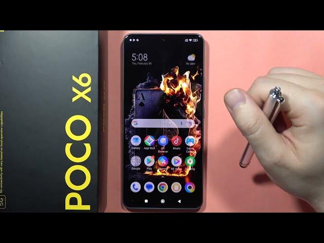 POCO X6: Turn On or Off Auto Rotation Screen - Auto Rotate #howtodevices