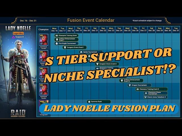 Lady Noelle Fusion Plan! | Fusions | RAID: Shadow Legends