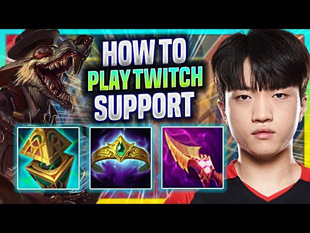 LEARN HOW TO PLAY TWITCH SUPPORT LIKE A PRO! - T1 Keria Plays Twitch Support vs Fiddlestick! |