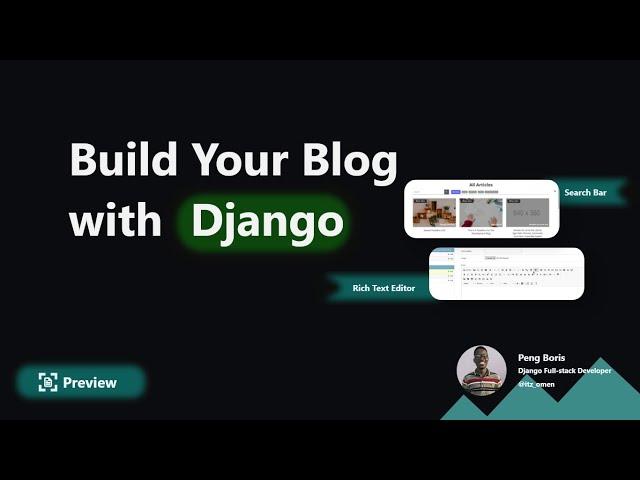 Preview of Django 3 Blog with Rich Text Editor ( Beginners Friendly Project) | Responsive