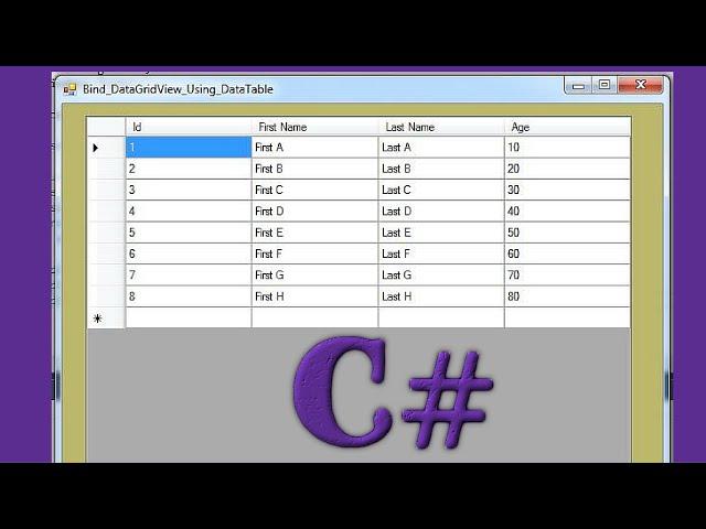 C# - How To Populate DataGridView From DataTable In C# [ With Source Code ]