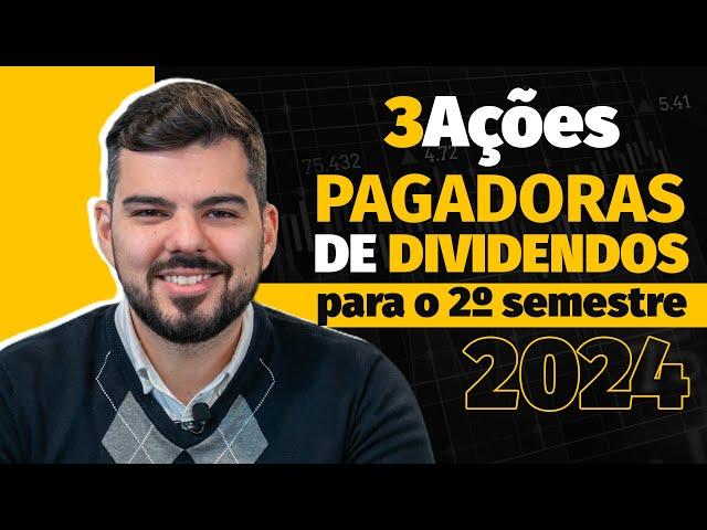 DIVIDENDOS MENSAIS em 2024: Top 3 pagadoras de dividendos no ano | Melhores dividendeiras p/ comprar