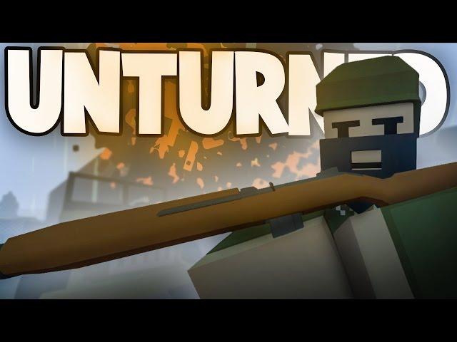 Unturned HUGE WORLD WAR II BATTLE! (Custom WW2 Modded RP Server PvP)