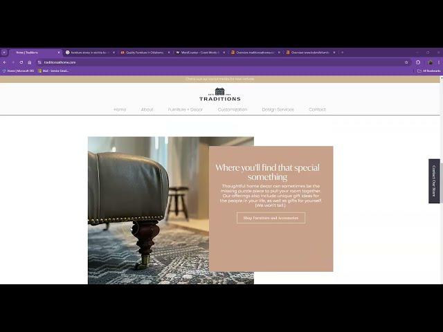 Website Analysis Video for Traditions Home