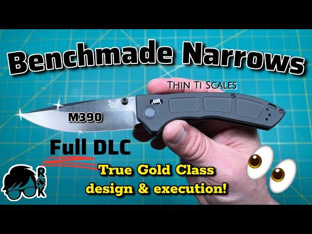 Unboxing that I barely… no, narrowly was able to buy… my Benchmade black DLC M390 Narrows knife!