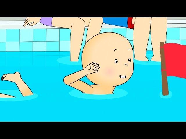 Caillou fait du Crawl | Caillou en Français