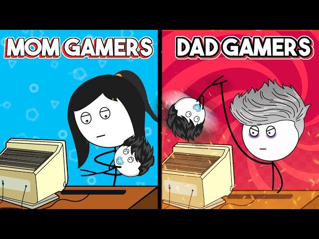 Mom Gamer VS Dad Gamer