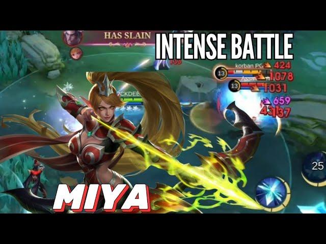 MIYA UNLIMITED LIFESTEAL+ATTACK SPEED+BURST | MIYA BEST BUILD | SOLO MRO GAMEPLAY - MLBB