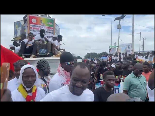 FORTE MOBLISATION A L'AEROPORT INTERNATIONAL AHMED SEKOU TOURE GBESSIA.