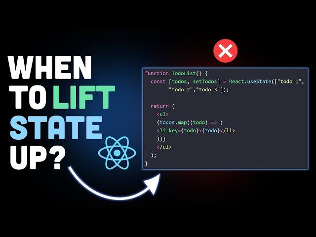 The ideal scenario to Lift state up in react js