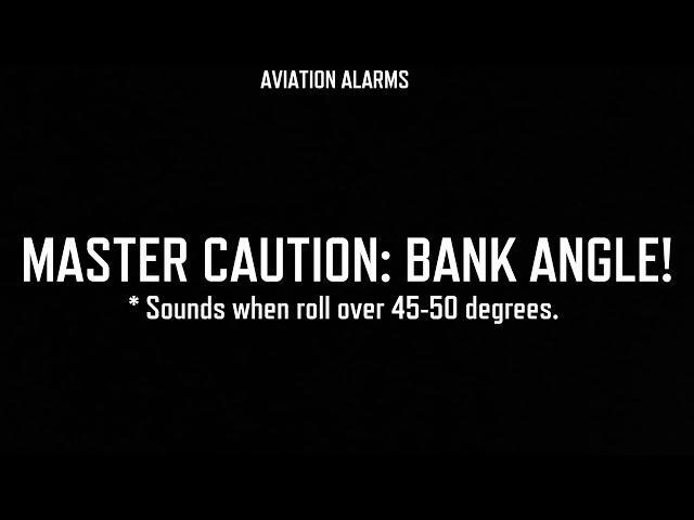 [B737] MASTER CAUTION - BANK ANGLE!