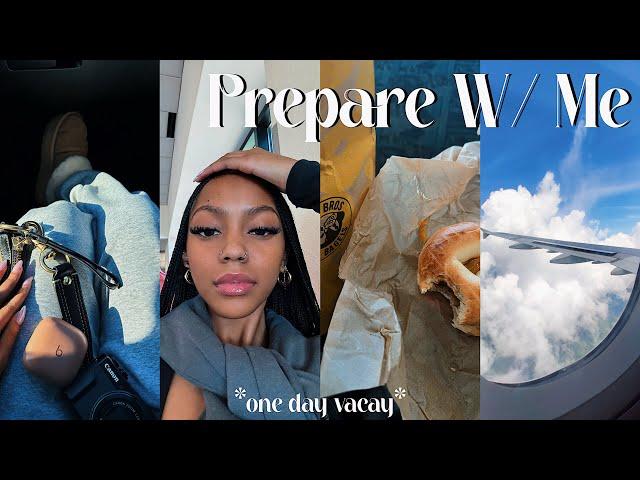 PREPARE WITH ME FOR A SPONTANEOUS ONE DAY VACAY | flying alone, celebrating Dylan, packing, and more