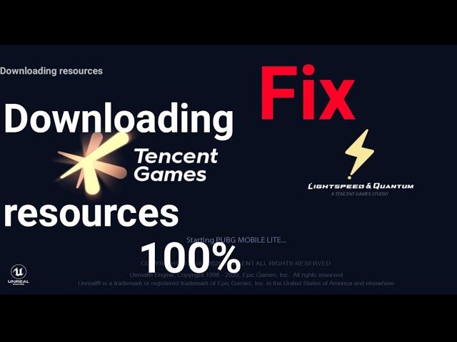 How to fix pubg mobile lite downloading resources problem | Pubg downloading resources fix