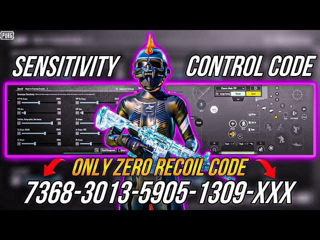 NEW UPDATE 3.2  BEST SENSITIVITY CODE + CONTROL SETTINGS PUBG MOBILE/BGMI