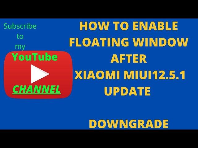 Xiaomi Redmi Note 7 New Update No Floating Window /Split Screen /Note7 / Downgrade.