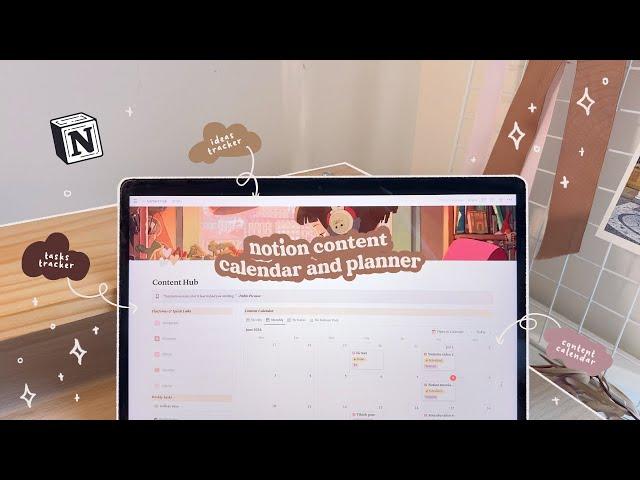 NOTION TUTORIAL ️ Content Calendar and Planner 