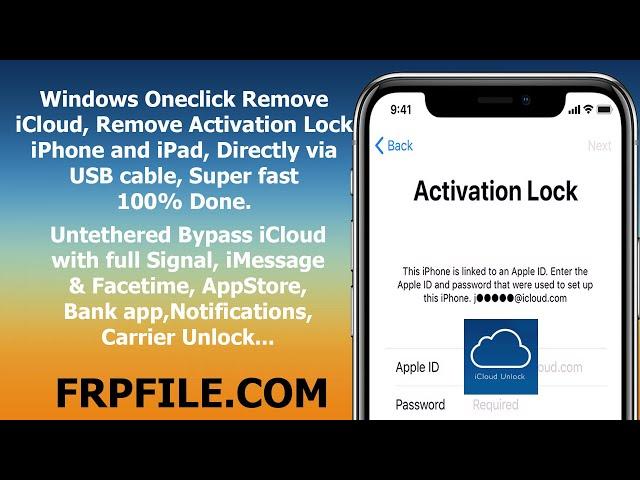 Untethered Bypass iCloud full Signal iMessage&Facetime AppStore Bankapp Notifications Carrier Unlock