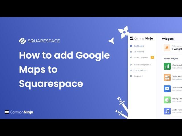 How to add a Google Maps to Squarespace