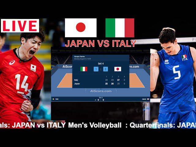 Men's Volleyball Olimpic LIVE │ JAPAN vs ITALY (Livescore)