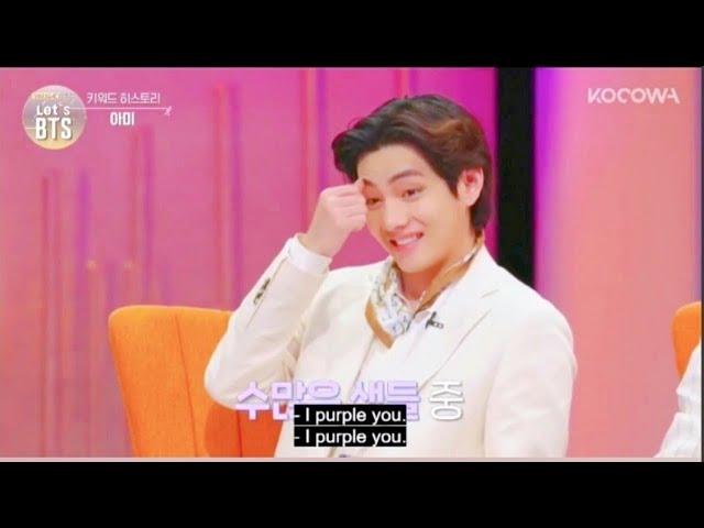 Taehyung explains  "I purple You"  Meaning #LetsBTS