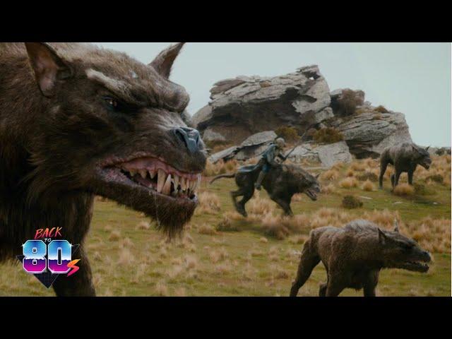 WARGS ATTACK!! Lord of the Rings 8K Back to 80s,