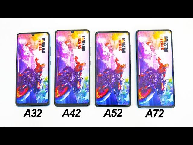 Speed Test: Samsung Galaxy A32 vs A42 vs A52 vs A72 Comparison!