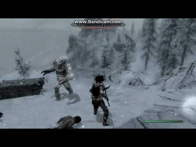 Skyrim: female armor Forsworn in action2 (master)