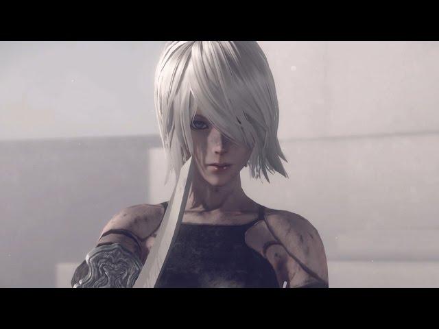 Nier Automata: A2 Boss Fight and True Ending (1080p 60fps)