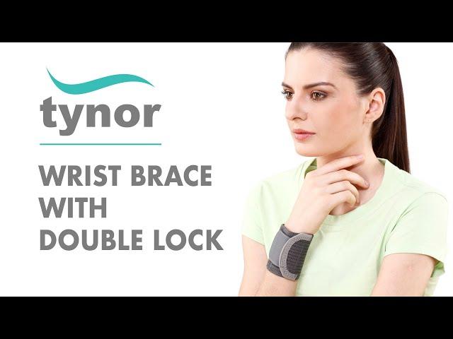 How to wear Tynor Wrist brace with double lock for optimum support and protection of the wrist